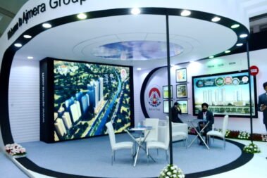 Exhibition booth designed by WoodpeckersGlobal