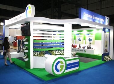 3 sided open exhibition stand