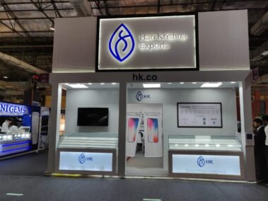 jewellery exhibition stall design, jewelry stall design, IIJS stall design